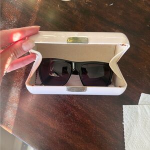 Jimmy Choo Black Sunglasses with White Case